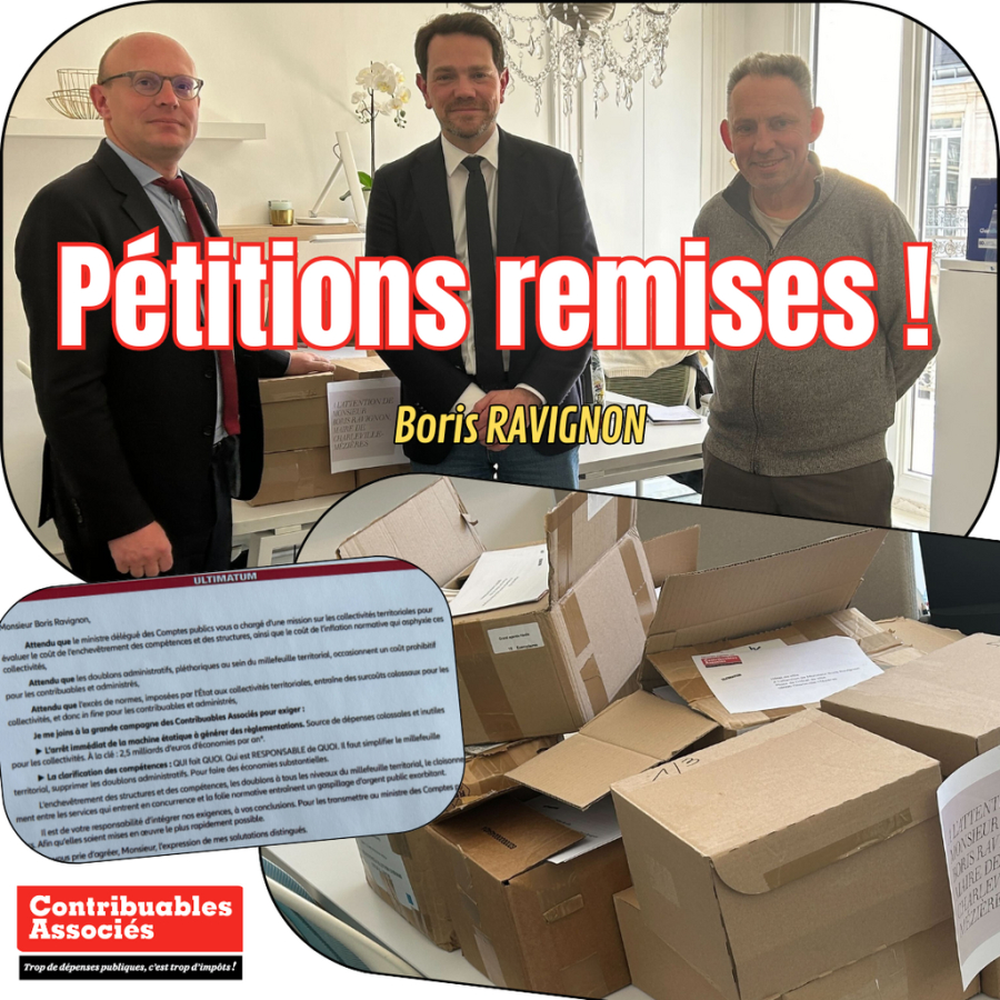 Millefeuille territorial : <br>nos pétitions remises à Boris Ravignon